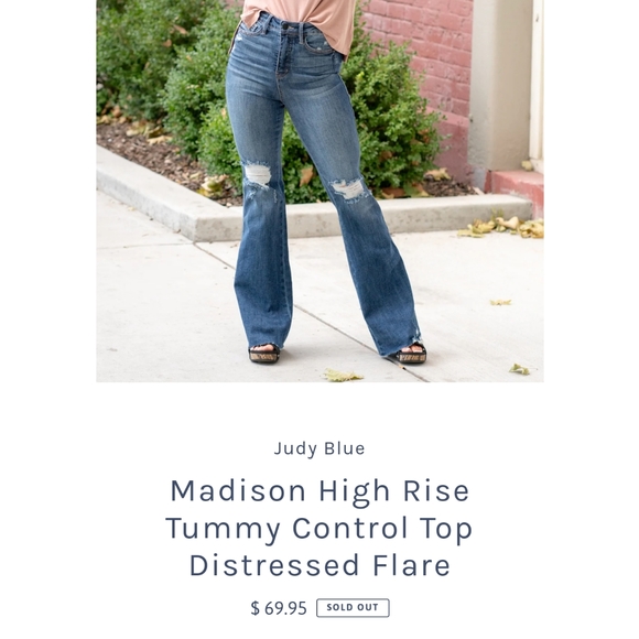 SOLD Judy Blue Tummy Control Madison Flare Jeans sz 15/32 JB88739 - Picture 2 of 6